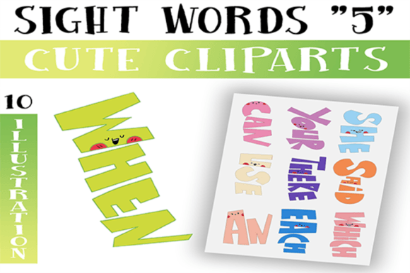 Download Sight Words Cliparts for Commercial Use - Commercial Collection