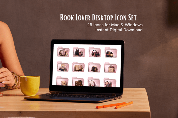 Download Book Lover Desktop Icons - Premium Bundle