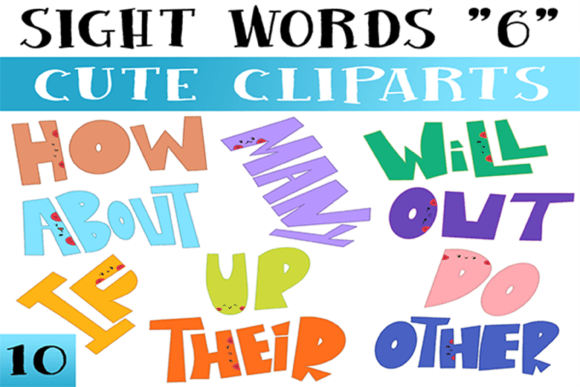 Download Sight Words Clipart for Commercial Use - Commercial Collection